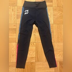 Peloton Black Activewear Leggings with White Logo